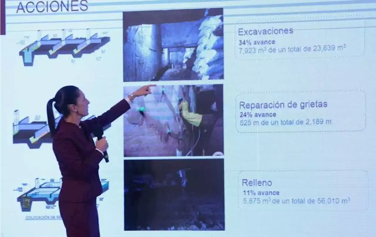 Sheinbaum presenta avances de rehabilitación en el AICM