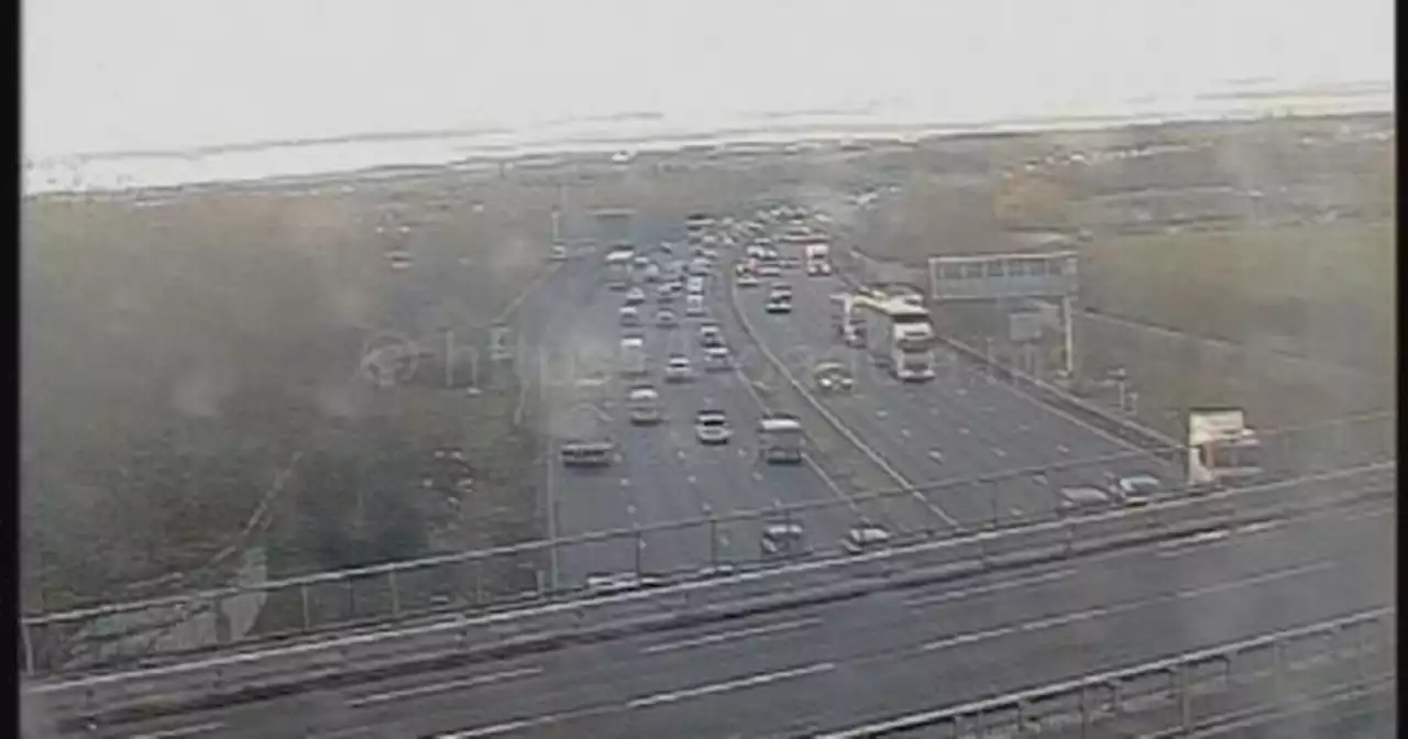 Motorists face delays on the M1 after crash at junction 26