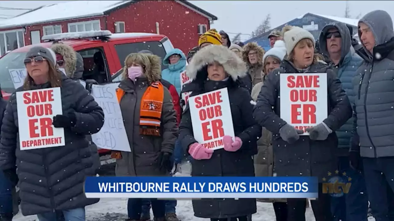 Hundreds protest repeated emergency department closures in Whitbourne