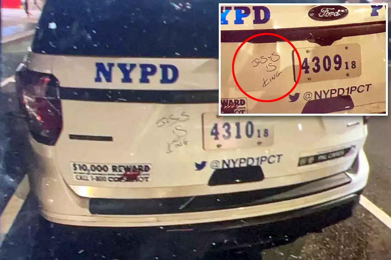 NYPD vehicles vandalized in Lower Manhattan