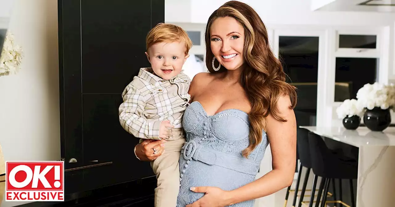 Charlotte Dawson's son Noah is dad Les' mini-me and kisses his cardboard cutout