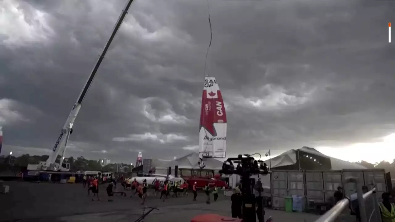 Racing cancelled on second day of Australia Sail GP due to wind damage