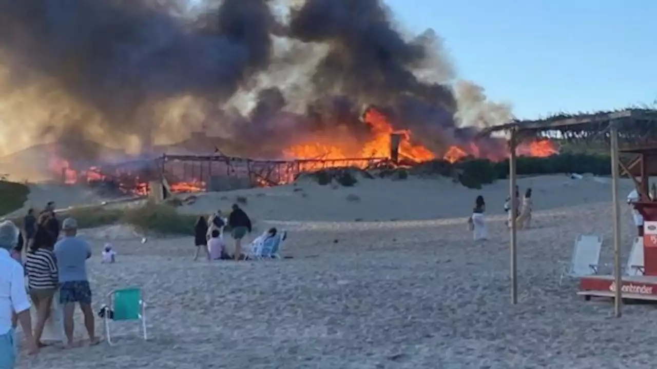 Devastador incendio en un parador de Punta del Este