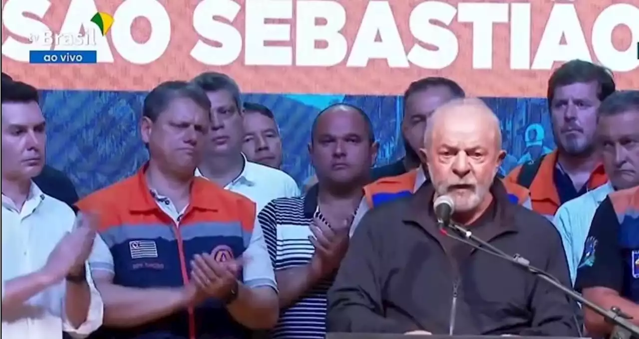 Lula destaca cooperação com Tarcísio e prefeito de São Sebastião para buscar soluções após temporal