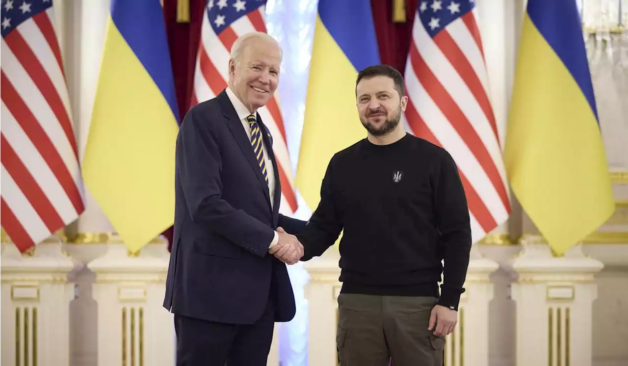 Biden meets Zelenskyy in Kyiv as Ukraine war nears 1 year; U.S. giving half-billion dollars