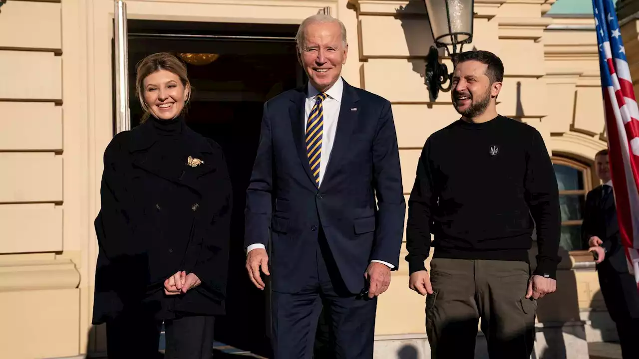 Biden's surprise Kyiv visit meets Ukrainian jubilation and Russian ire