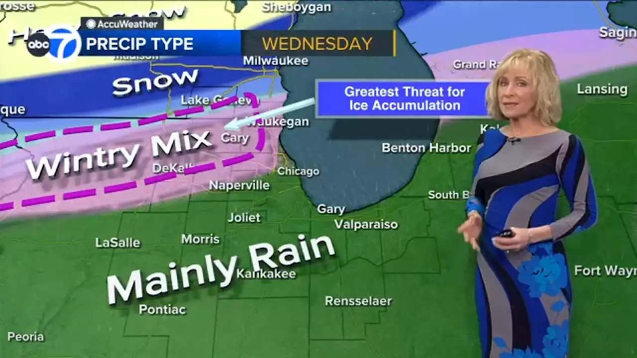 Chicago weather: Heavy rain, wintry mix forecast for tomorrow