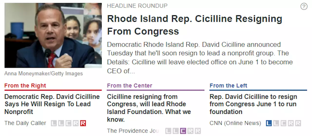 Rhode Island Rep. Cicilline Resigning From Congress