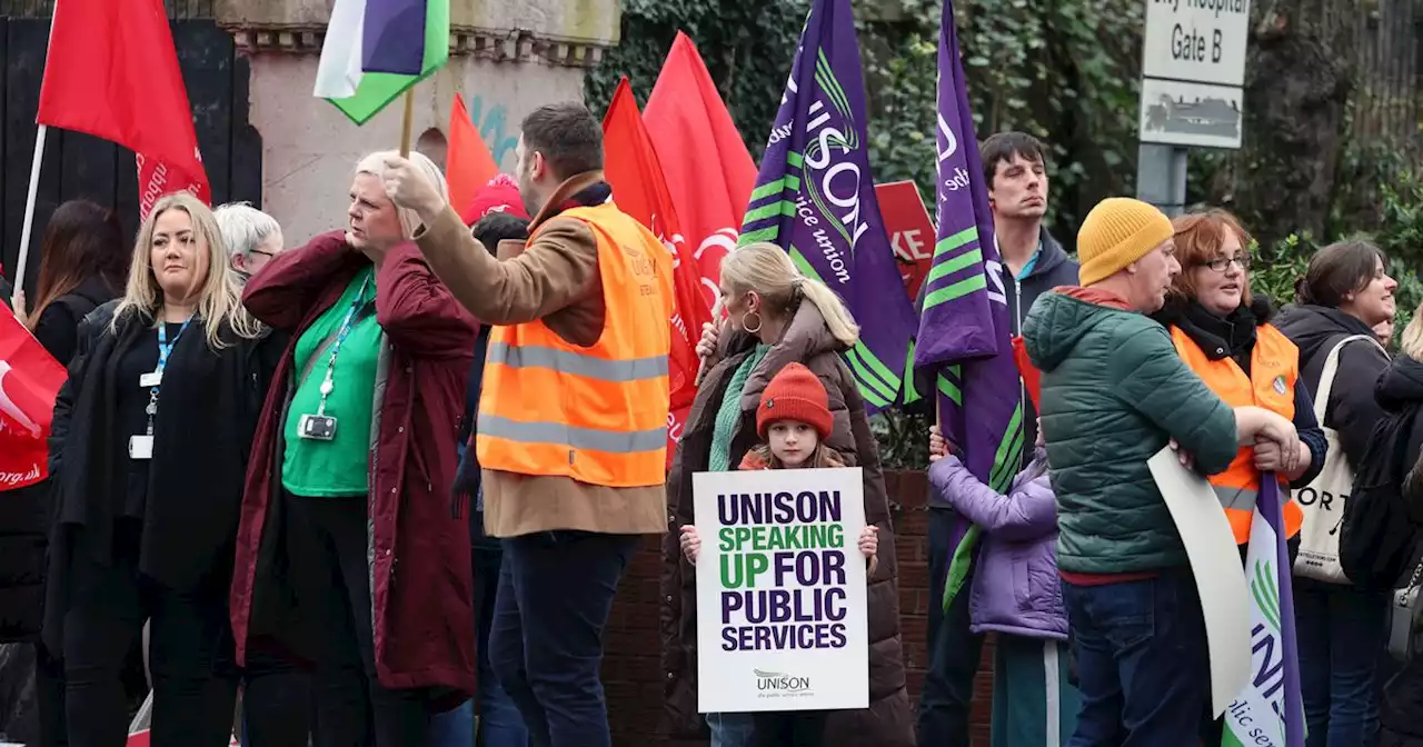 Striking NI NHS staff say 'cost of living crisis taking its toll on us all'