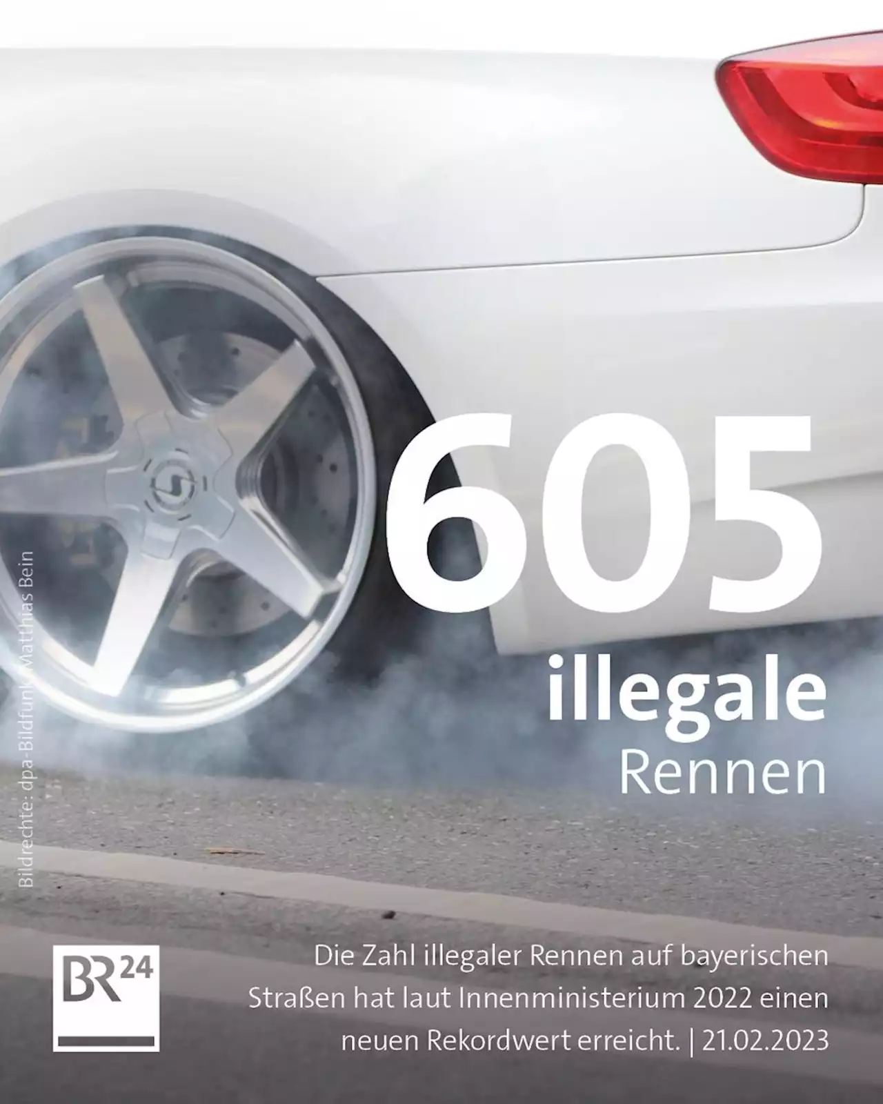 Negativrekord: 605 illegale Rennen auf Bayerns Straßen