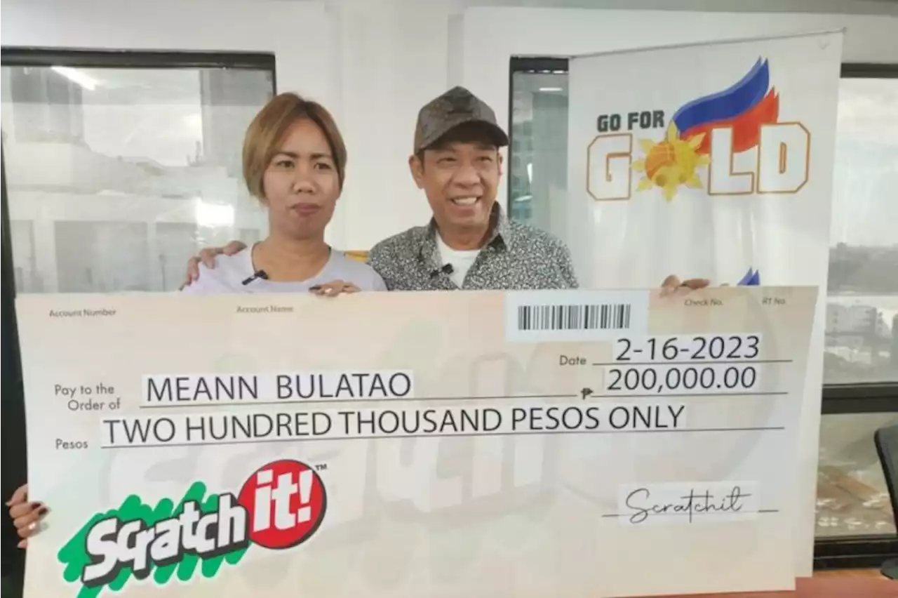 Single mom in Cavite P200,000 richer after ‘Pera o ScratchIt’ win | BMPlus