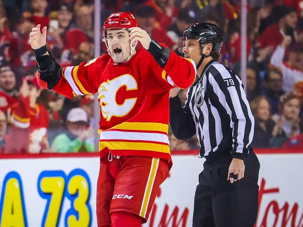 Flames depth defenceman Dennis Gilbert: 'I try to play a loud game'