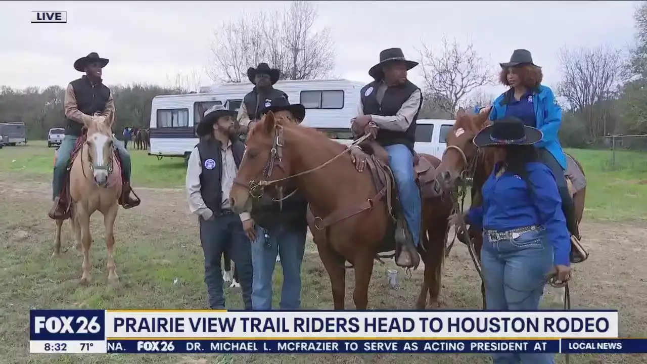 Prairie View Trail Ride heading to Houston