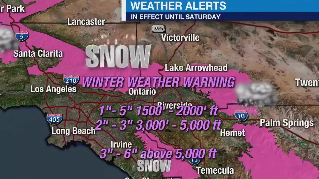 'Cold, dangerous' winter storm to impact Southern California: What to expect