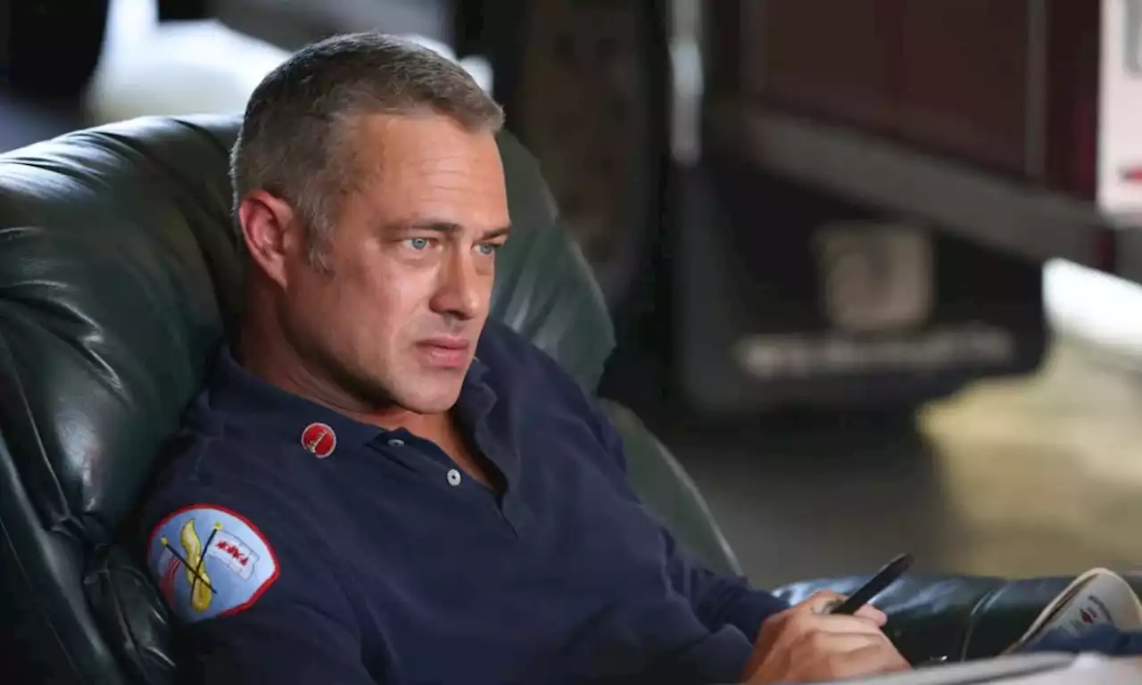 Taylor Kinney rocks bright red lipstick in first pictures after Chicago Fire departure