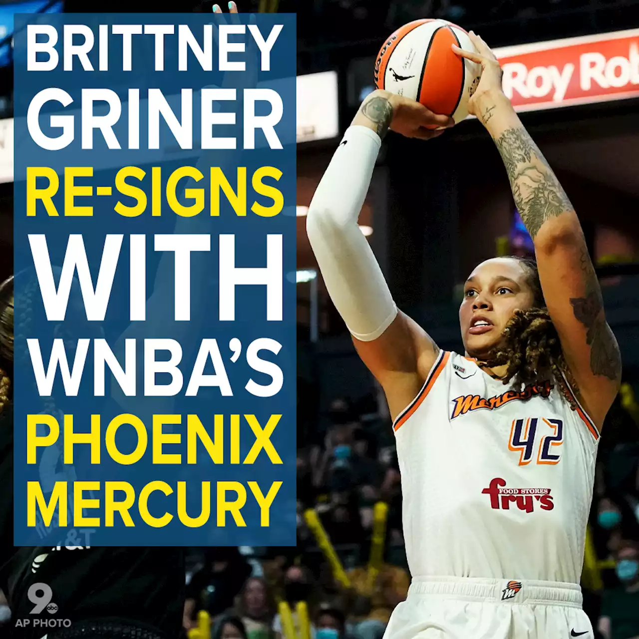 Brittney Griner re-signs with Phoenix Mercury