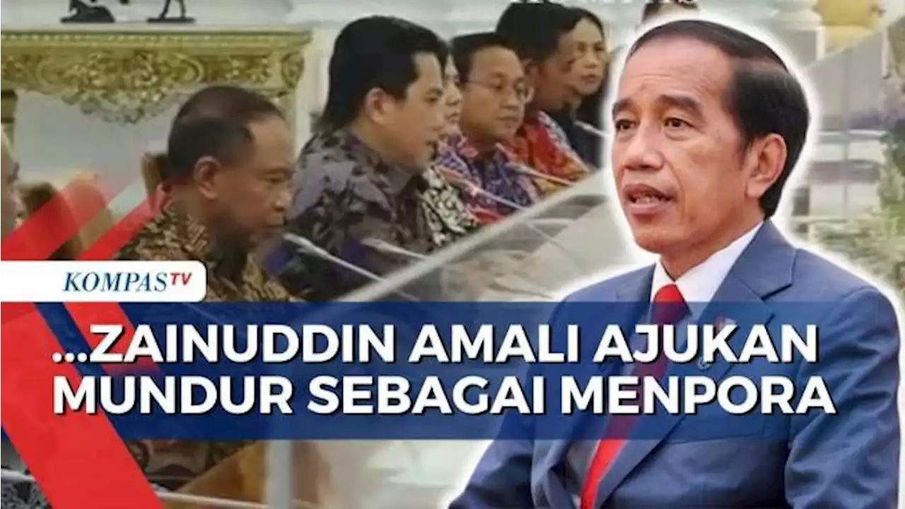 Ajukan Pengunduran Diri Sebagai Menpora, Jokowi Tunggu Surat Resmi Zainuddin Amali