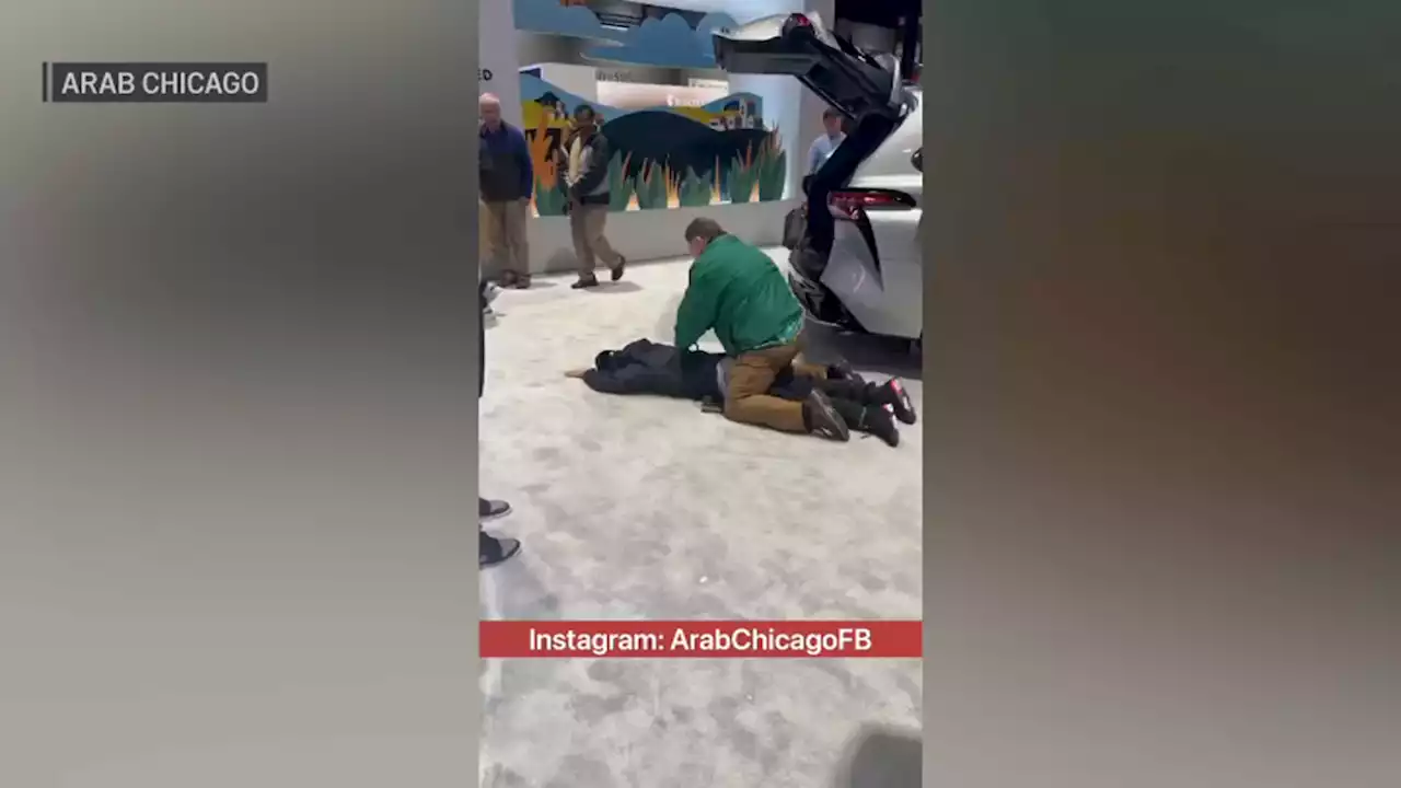 Video: Chicago Auto Show Guard Tackles Man Who Dropped Gun, Cash at McCormick Place