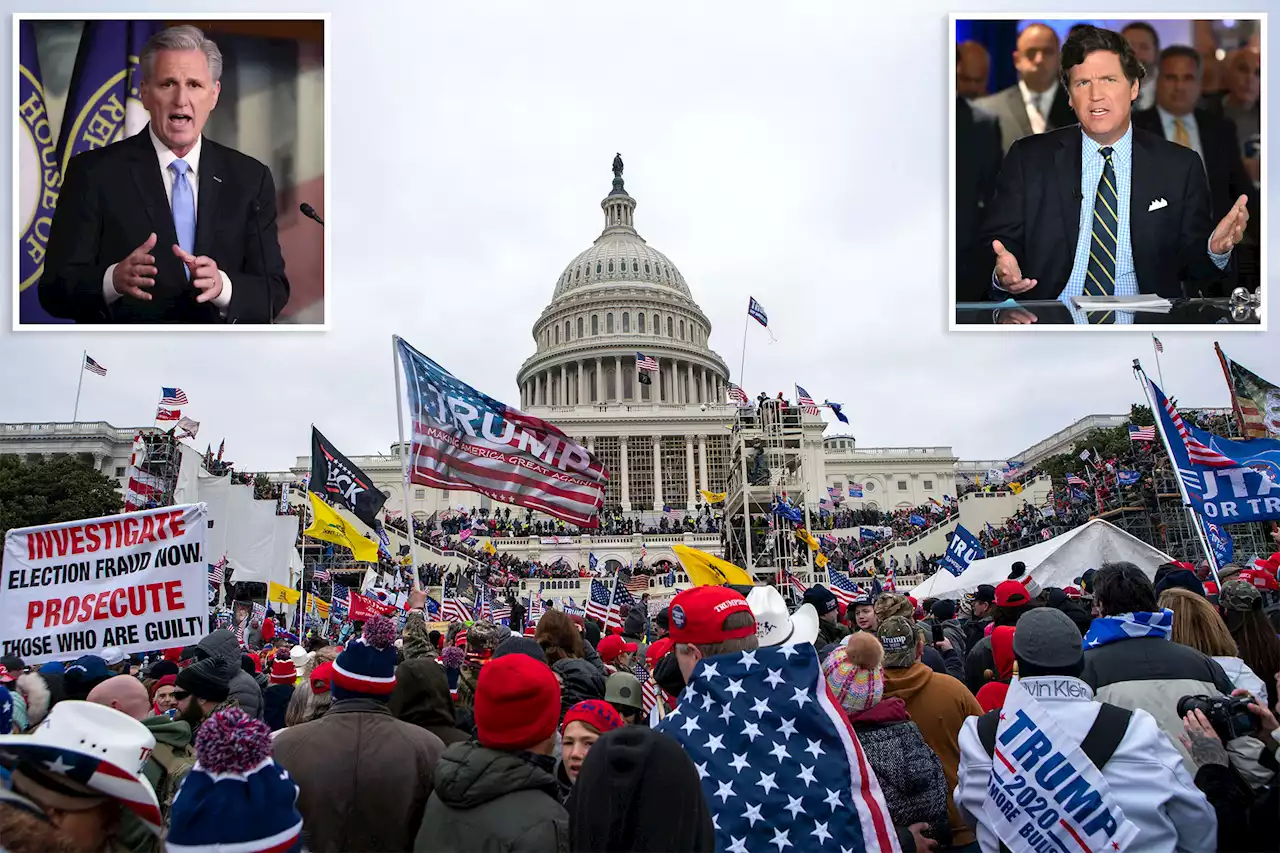 Kevin McCarthy gives Tucker Carlson access to Jan. 6 riot surveillance tapes