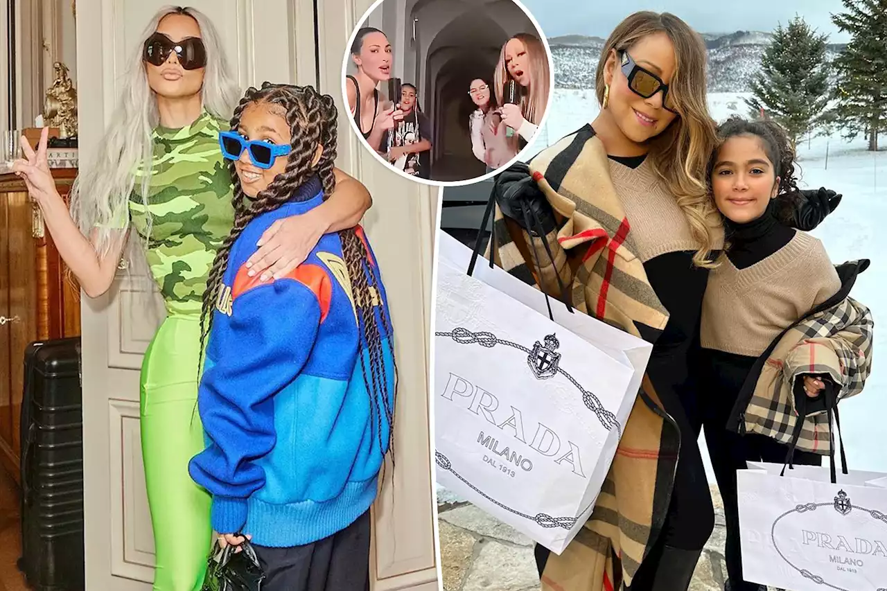 Kim Kardashian, Mariah Carey and their daughters team up for silly TikTok