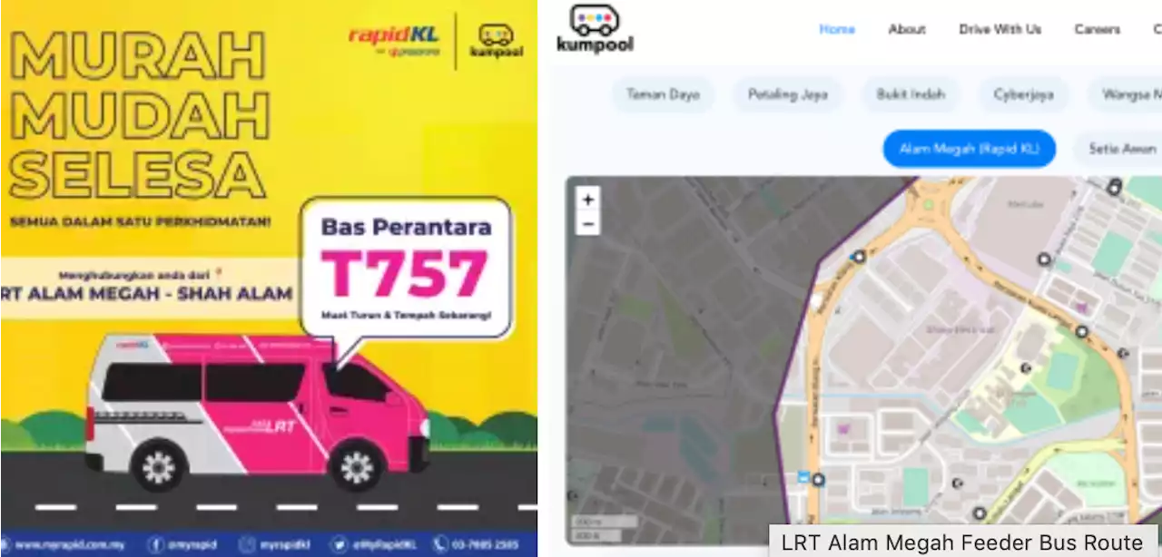 Rapid KL launches T757 ‘on-demand’ feeder bus to LRT Alam Megah, book seat on van via Kumpool - paultan.org