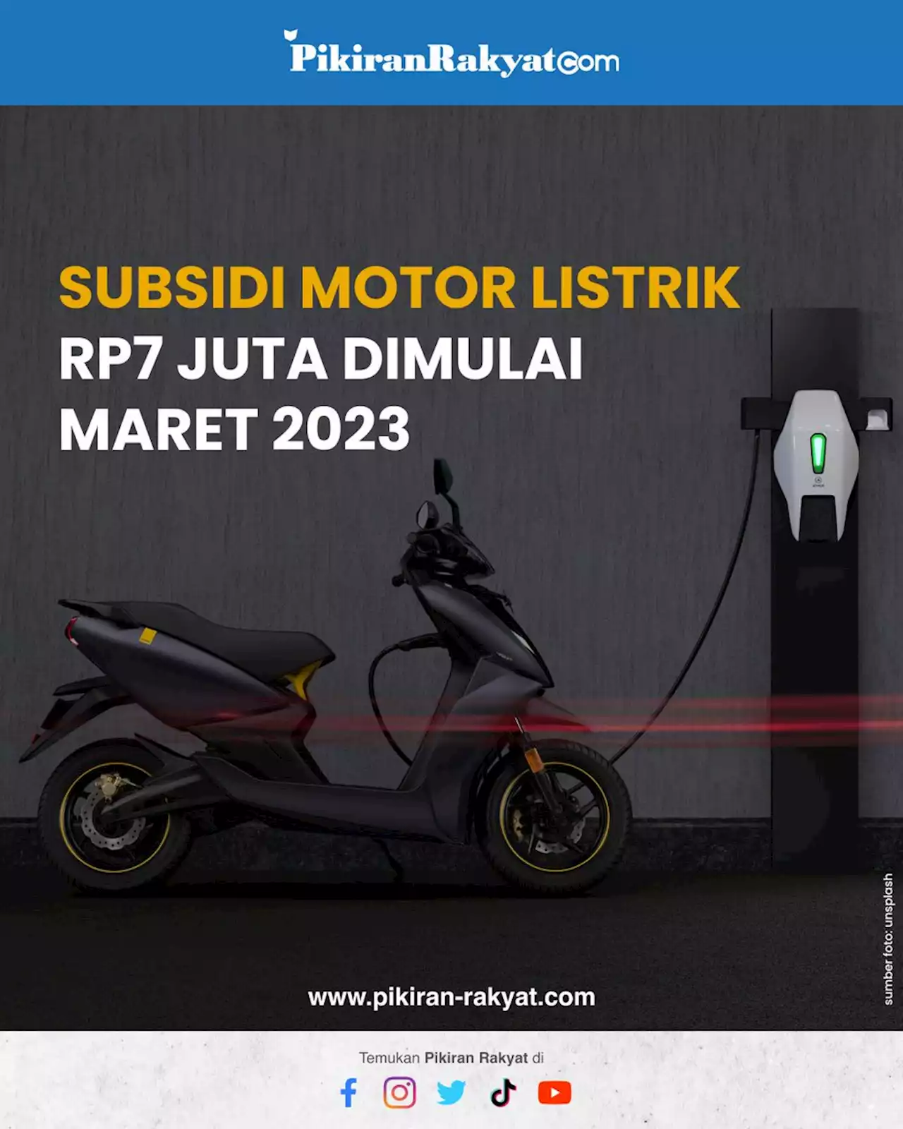 Subsidi Motor Listrik Rp7 Juta Dimulai Maret 2023