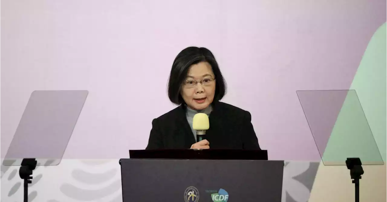 Taiwan is bolstering military exchanges with U.S., President Tsai says