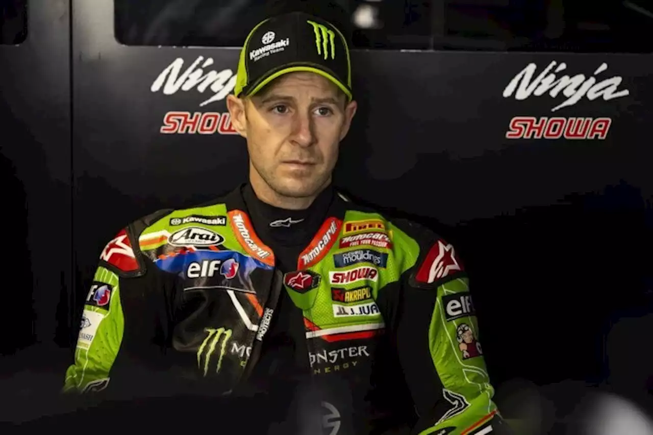 Jonathan Rea (Kawasaki): Sturz während Rennsimulation