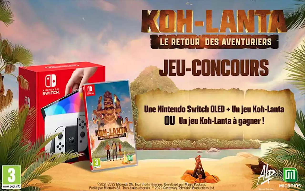 Gagnez une Switch ou le jeu « Koh-Lanta le retour des aventuriers »