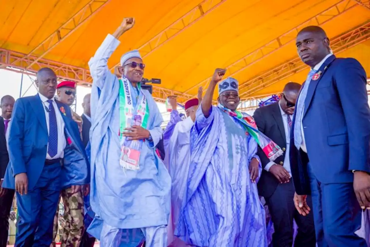 Buhari arrives Lagos for Tinubu's final rally | TheCable