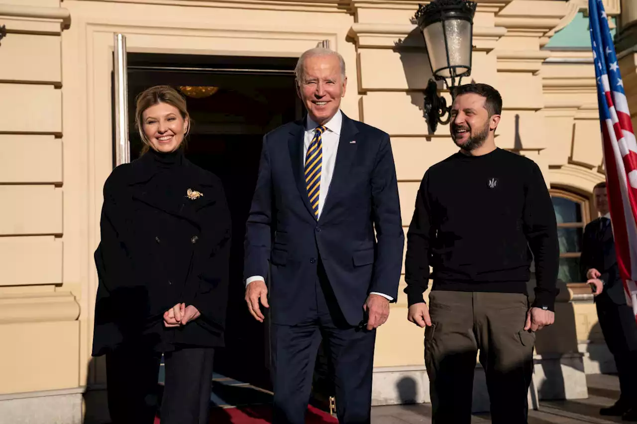 Biden's surprise Kyiv visit meets Ukrainian jubilation and Russian ire