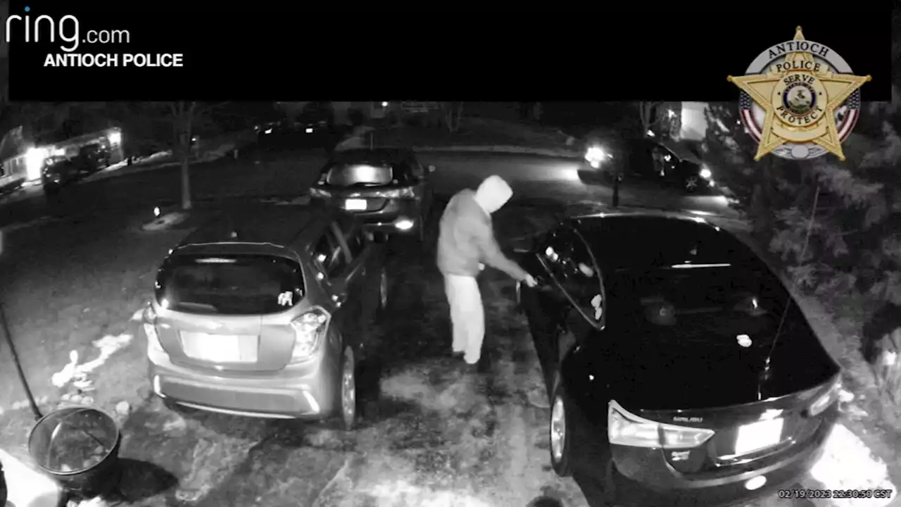 Antioch police release video of burglars targeting unlocked cars