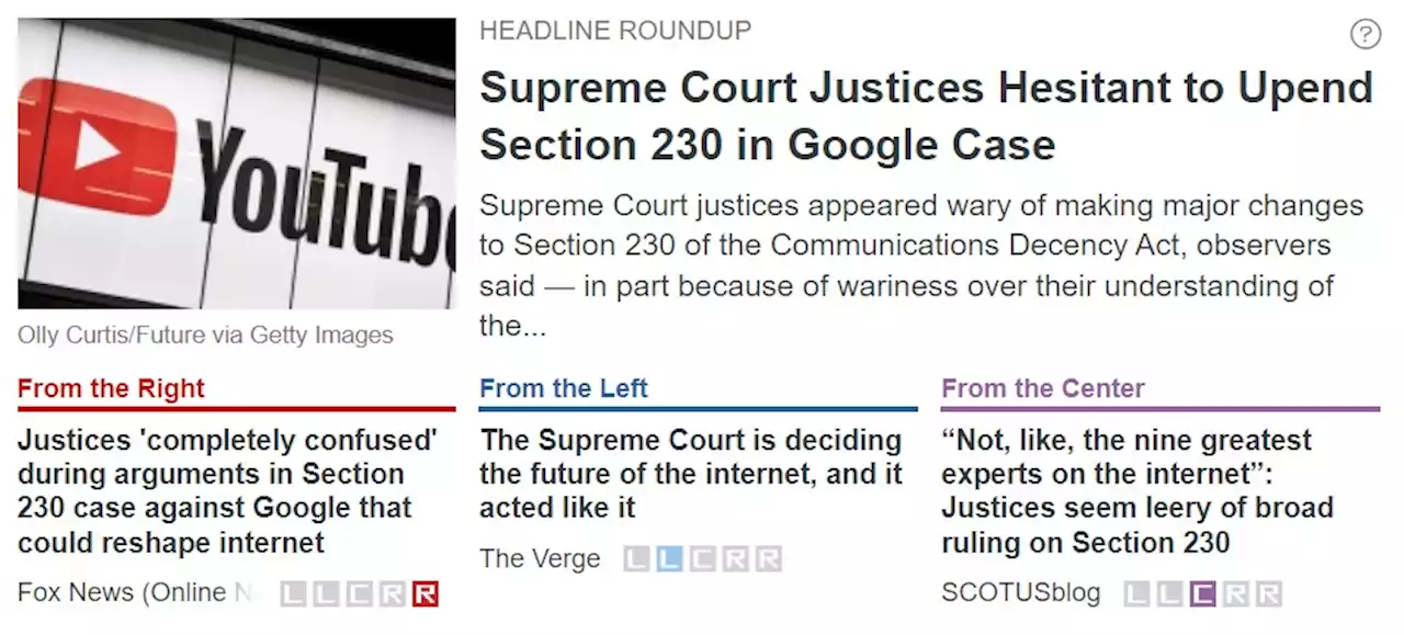 Supreme Court Justices Hesitant to Upend Section 230 in Google Case