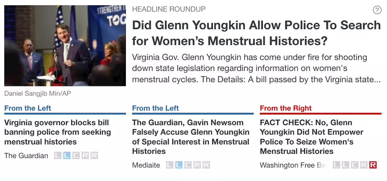 Did Glenn Youngkin Allow Police To Search for Women’s Menstrual Histories?