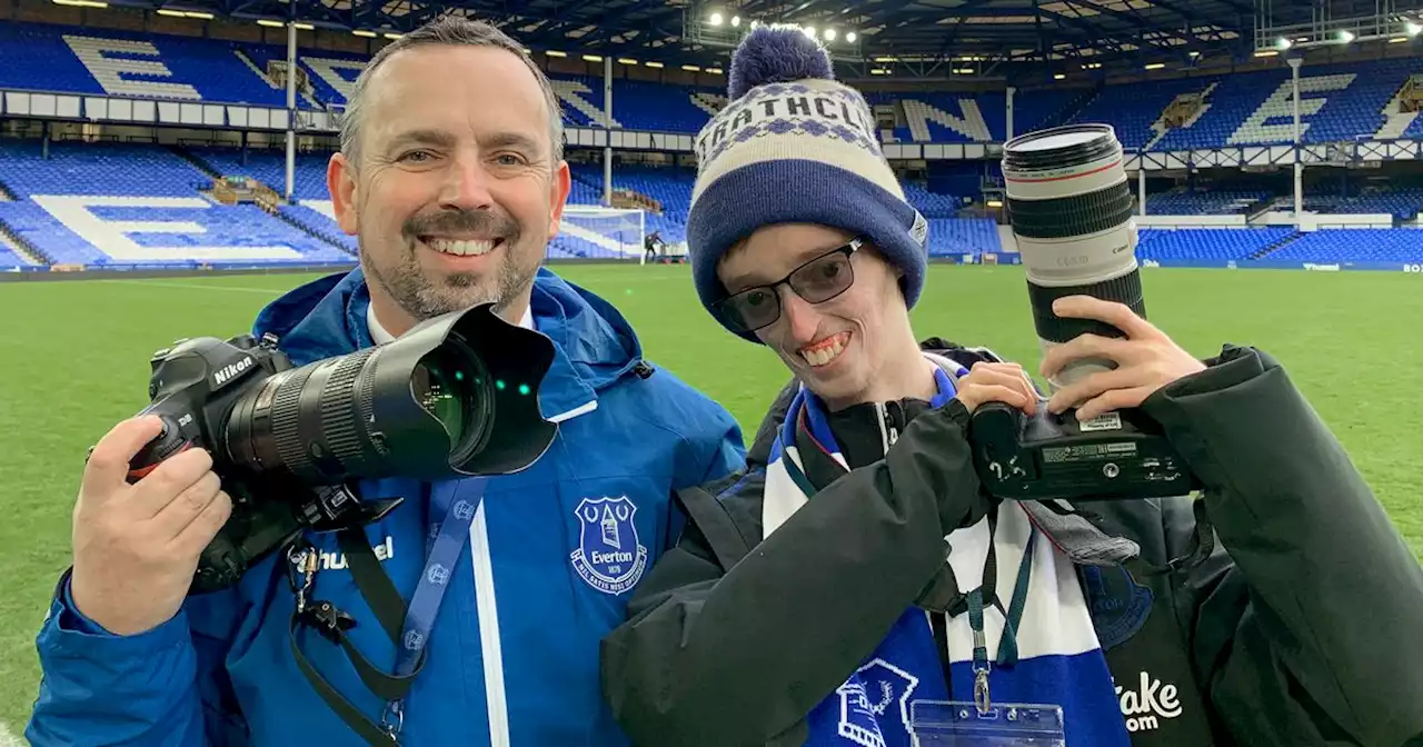 Scots teen with ultra-rare condition becomes Everton photographer for the day