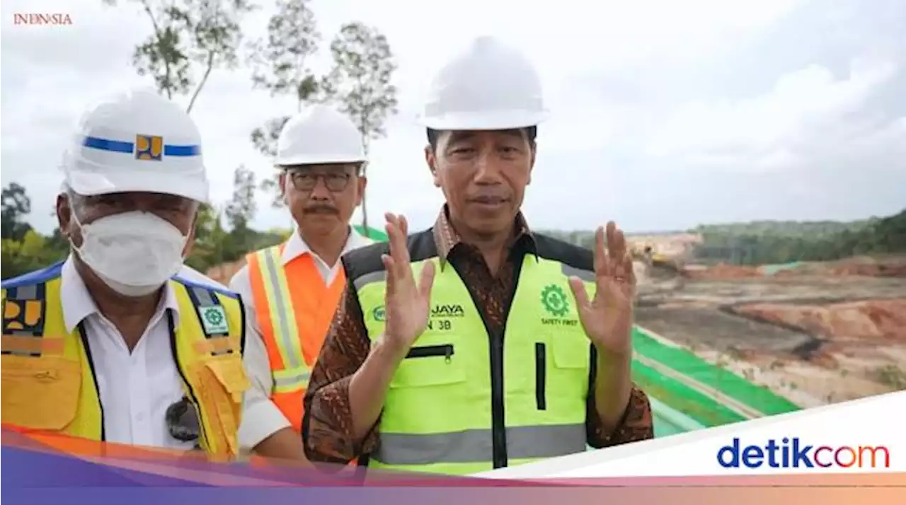 Jokowi Tinjau Proyek Jalan Tol IKN, Targetkan Selesai Akhir 2024