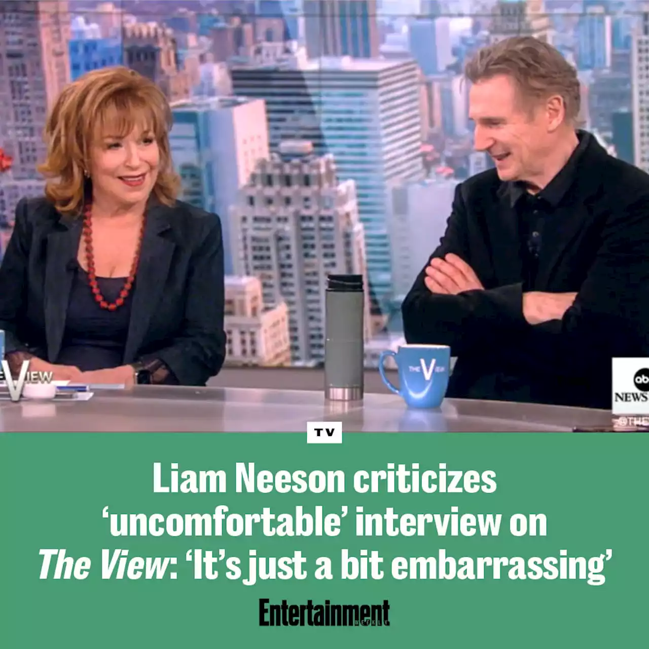 Liam Neeson criticizes 'uncomfortable' interview on 'The View' as 'a bit embarrassing'