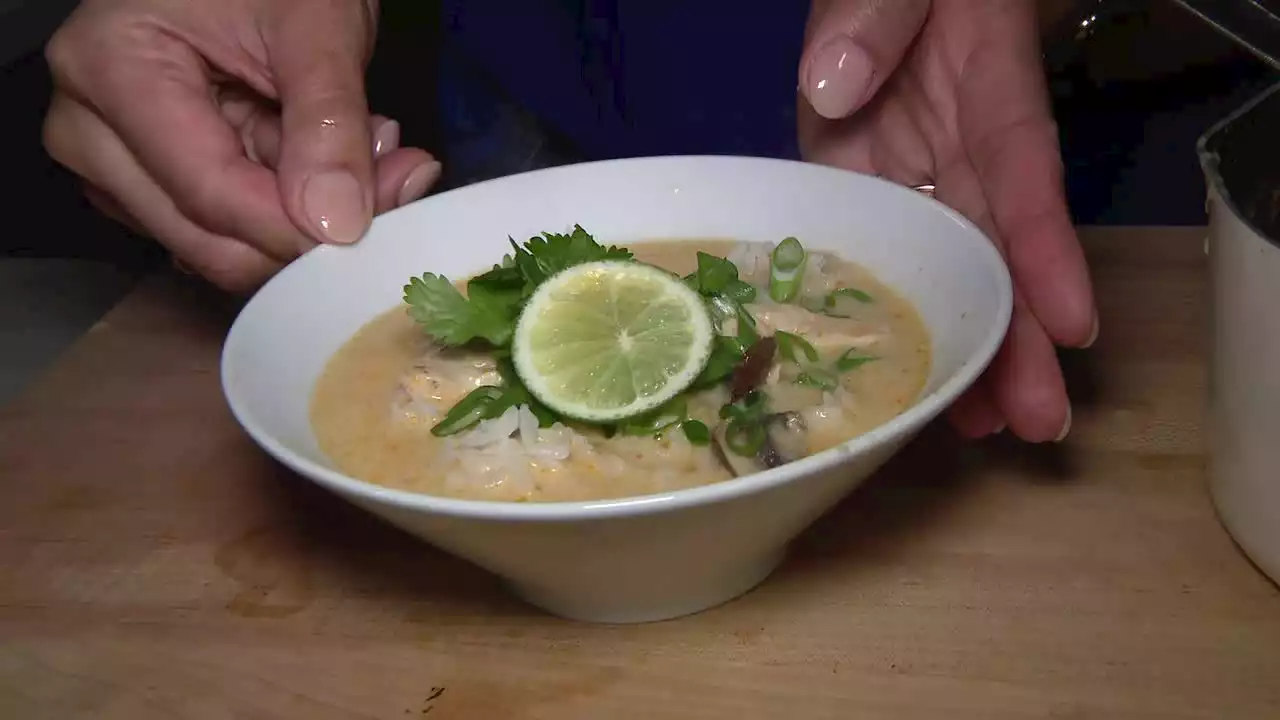 Thai coconut curry soup recipe that helps fight hunger