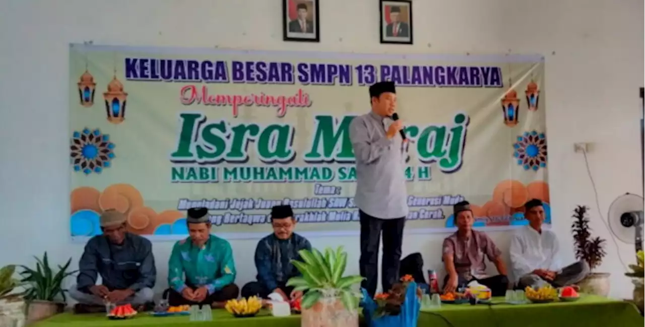 SMPN 13 Palangka Raya Gelar Peringatan Isra Mikraj