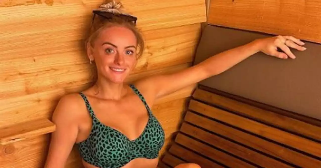 Katie McGlynn shows sensational figure in a bikini enjoying spa 'chill' time