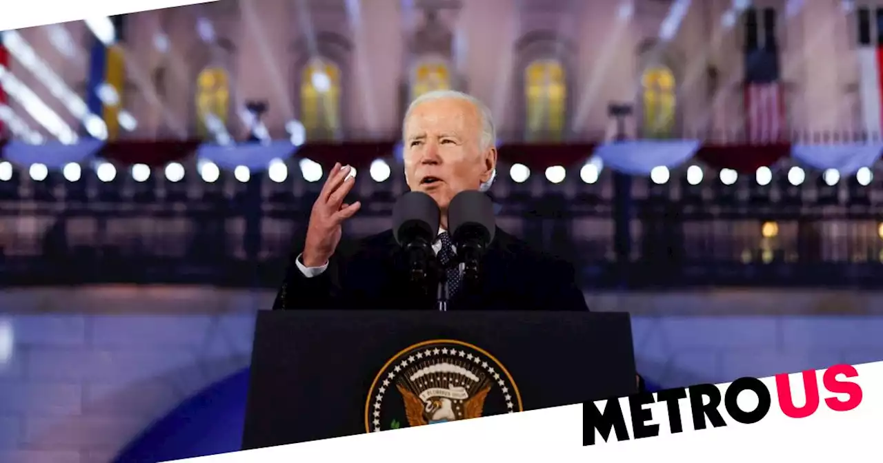 Joe Biden says Putin's 'craven lust for land and power will fail'