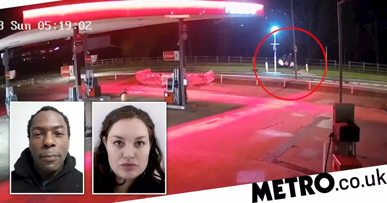 New CCTV shows missing aristocrat and newborn baby near petrol station