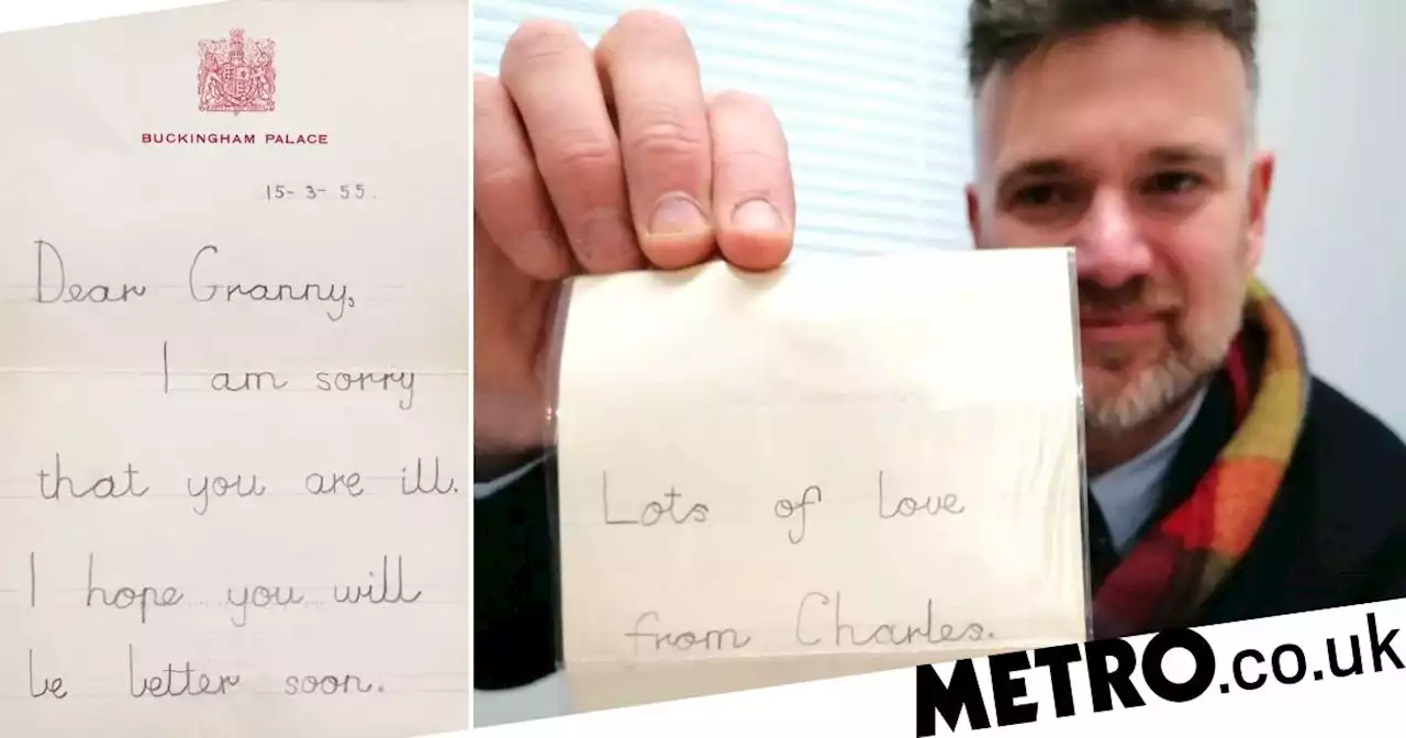 Young Charles's letter to 'poorly' Queen Mother found by couple in their loft