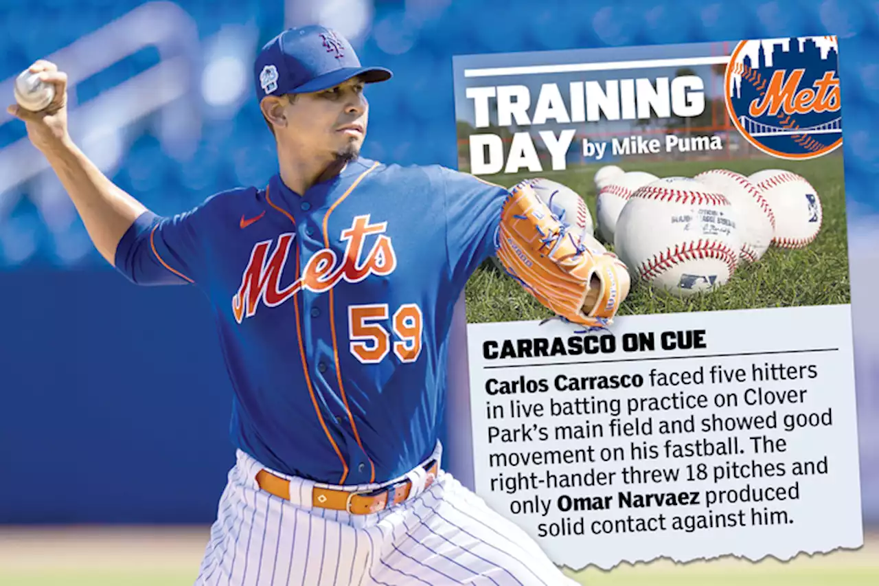 Mets’ Carlos Carrasco solid in five-batter outing