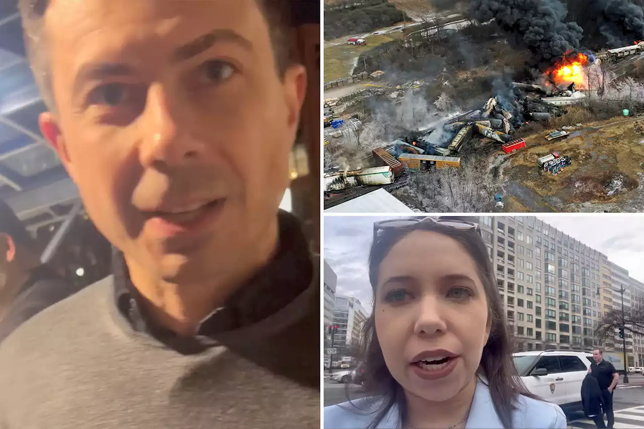 Pete Buttigieg lashes out at reporter asking about toxic Ohio train derailment