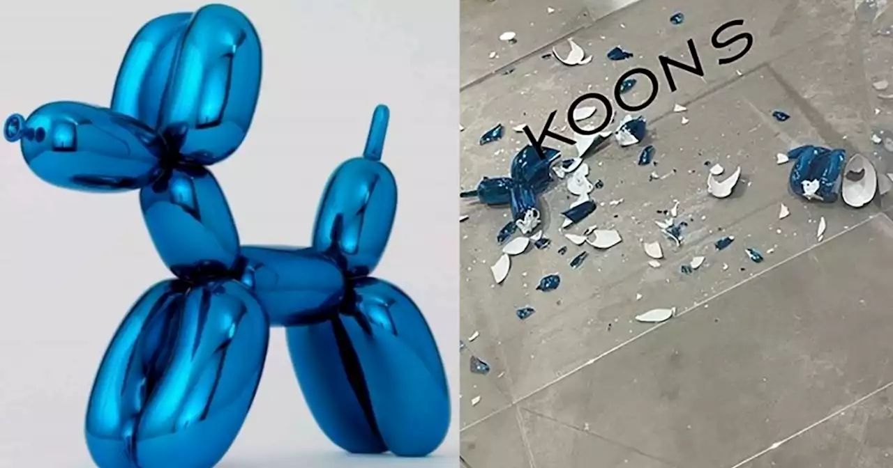 Art collectors want to buy bits of Koons' shattered 'Balloon Dog' worth $42,000 (over P2 million)