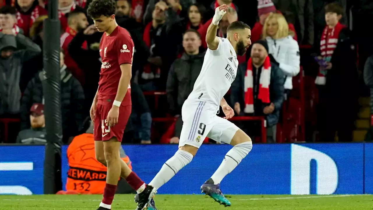 Liverpool-Real: Benzema est devenu le bourreau numéro 1 des Reds en Ligue des champions