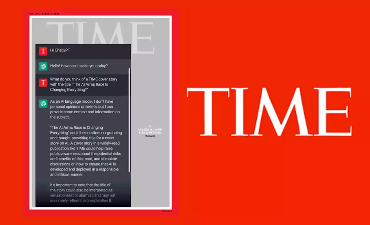 ดังระดับโลก ! TIME จับ ChatGPT ขึ้นปกนิตยสาร สะท้อนความสำคัญของ AI ในปัจจุบัน