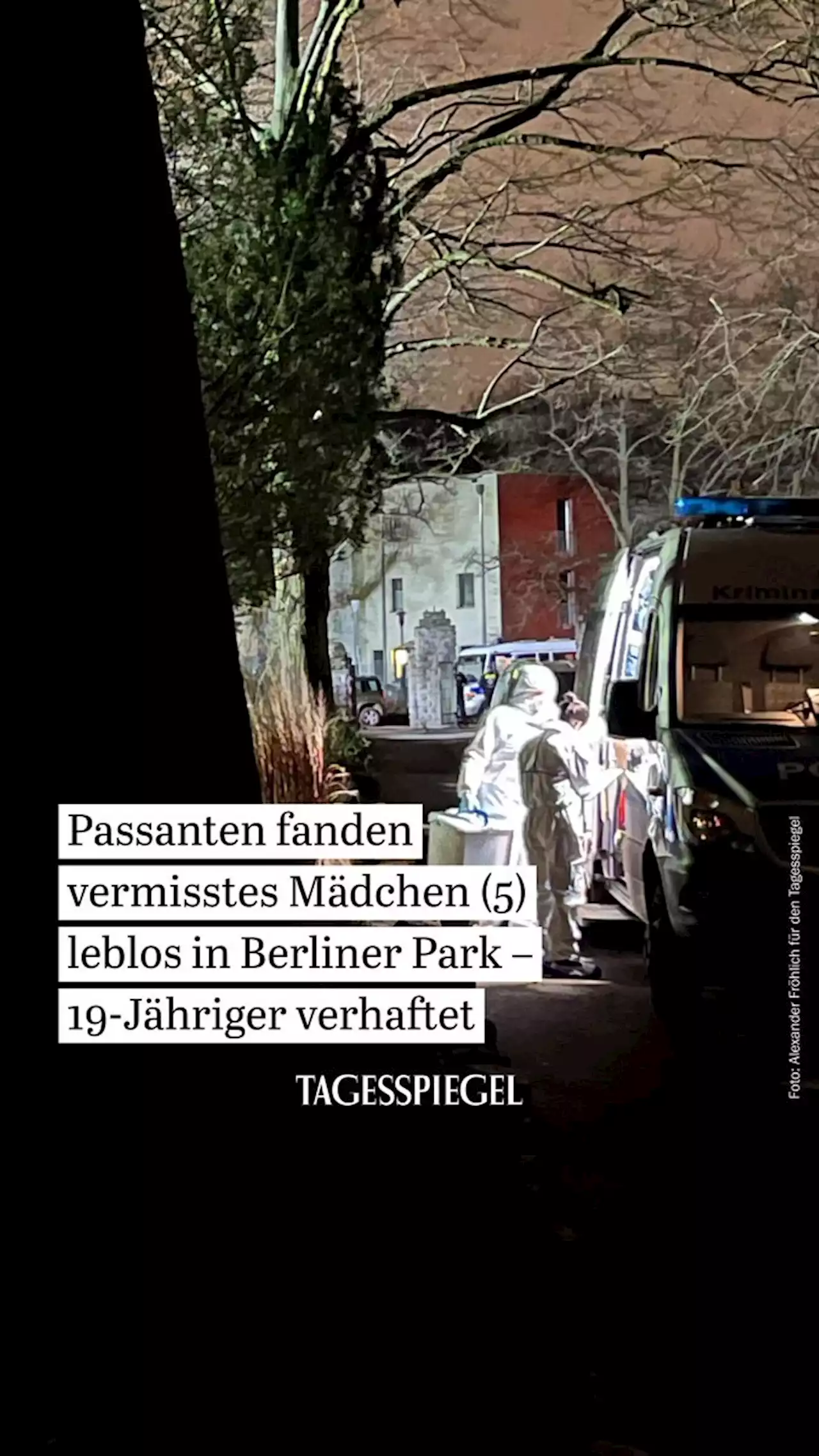 19-Jähriger festgenommen: Vermisstes fünfjähriges Mädchen in Pankow wohl Opfer von Tötungsdelikt