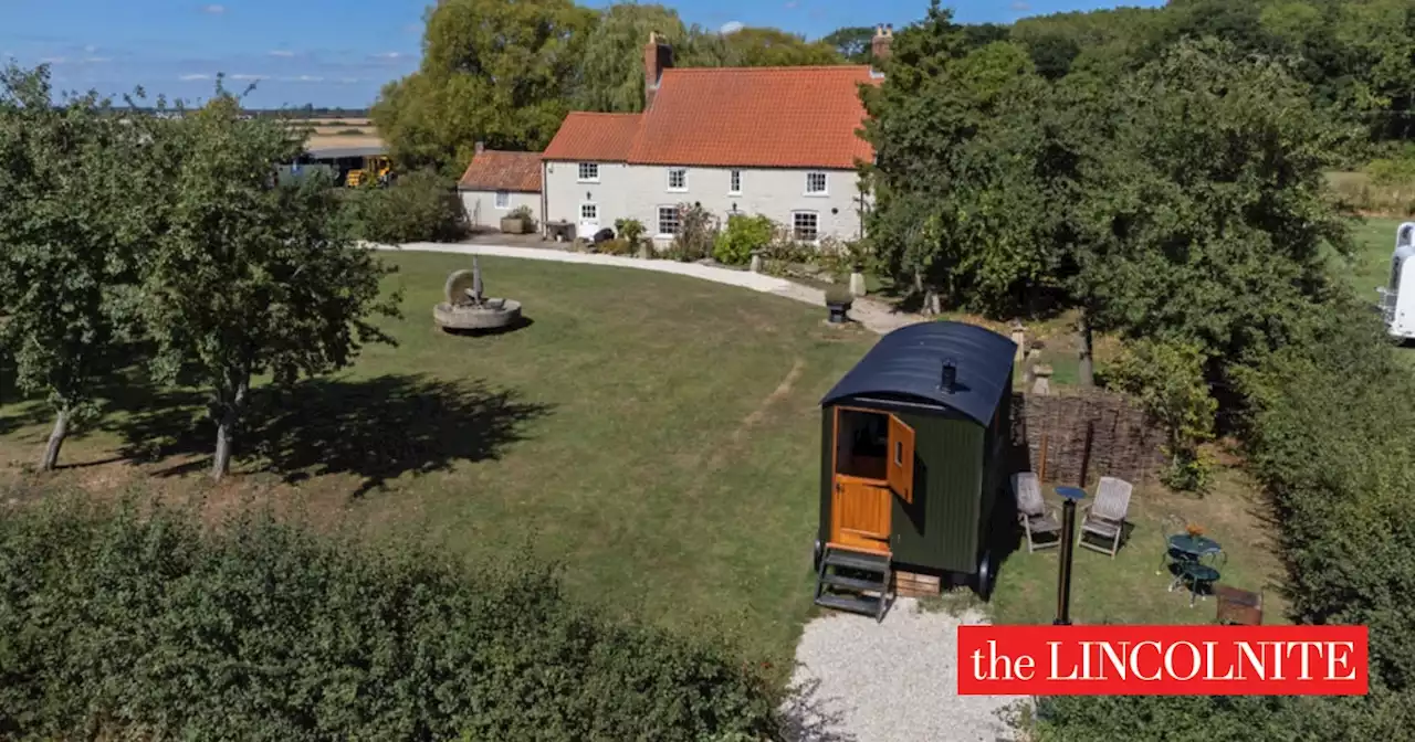 Inside the 600-year-old farm house with shepherd huts and hot tubs